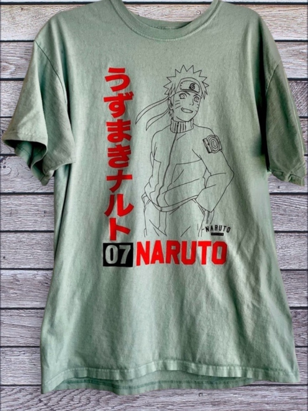 Naruto anime short sleeve tee large